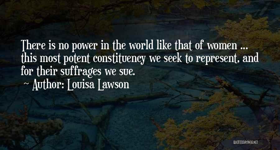 Best Suffrage Quotes By Louisa Lawson