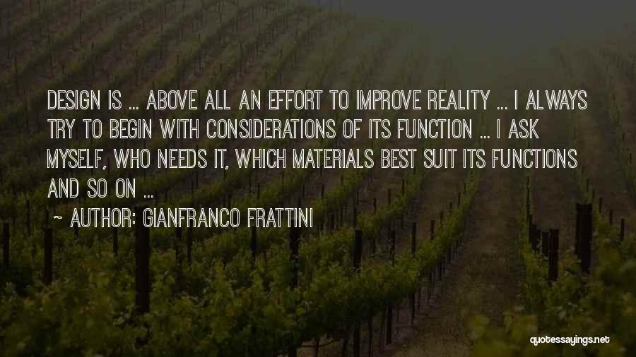 Best Suit Quotes By Gianfranco Frattini