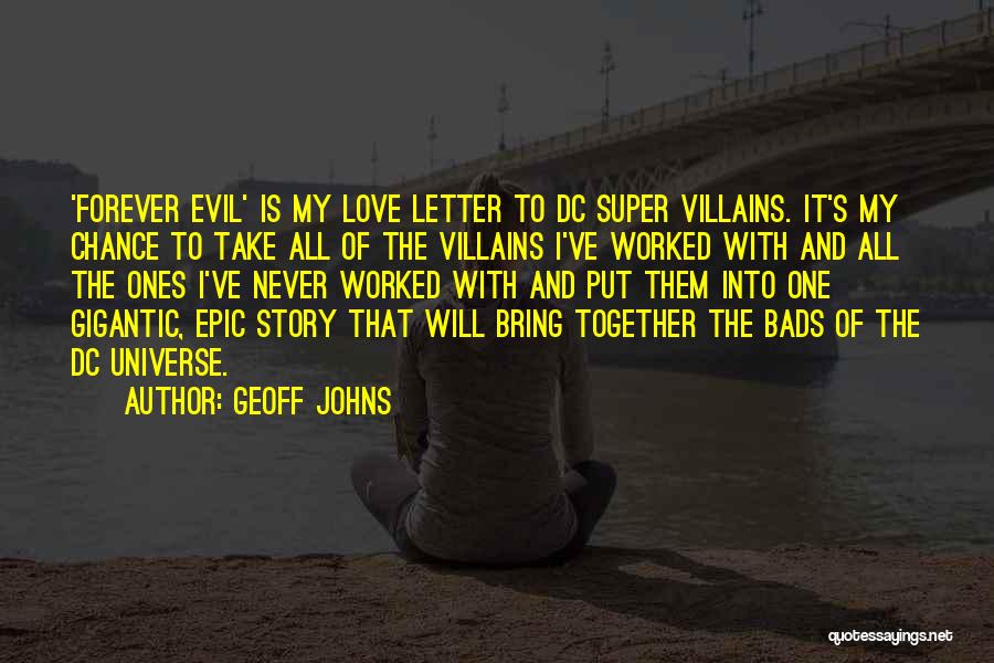 Best Super Villains Quotes By Geoff Johns