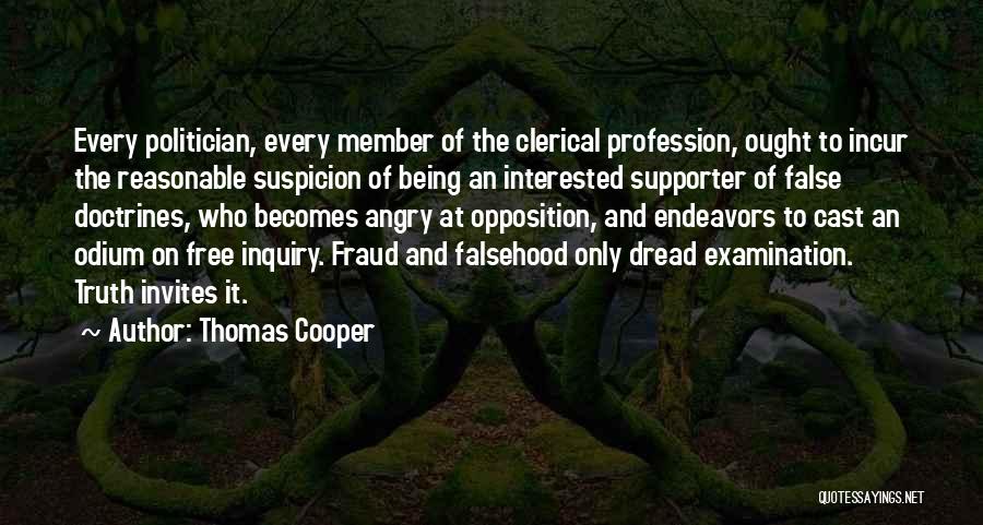 Best Supporter Quotes By Thomas Cooper