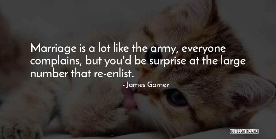 Best Surprise Love Quotes By James Garner