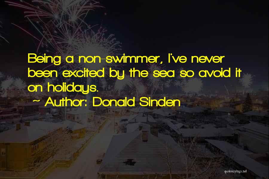 Best Swimmer Quotes By Donald Sinden