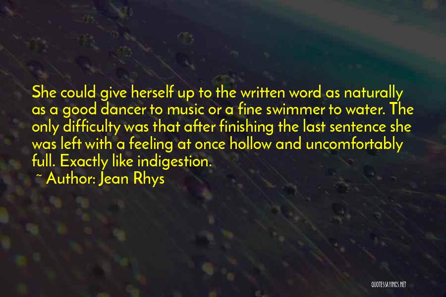 Best Swimmer Quotes By Jean Rhys