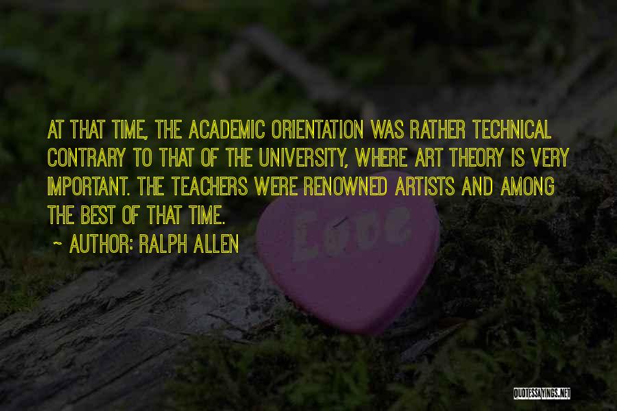 Best Teachers Quotes By Ralph Allen