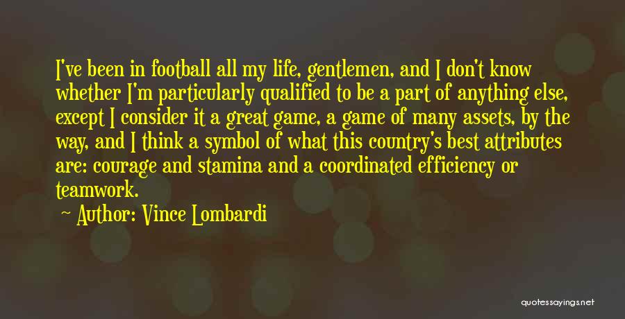 Best Teamwork Quotes By Vince Lombardi