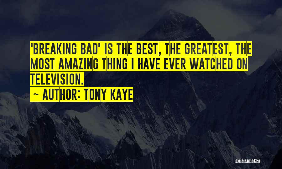 Best Television Quotes By Tony Kaye