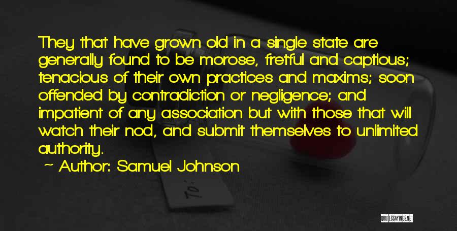 Best Tenacious Quotes By Samuel Johnson