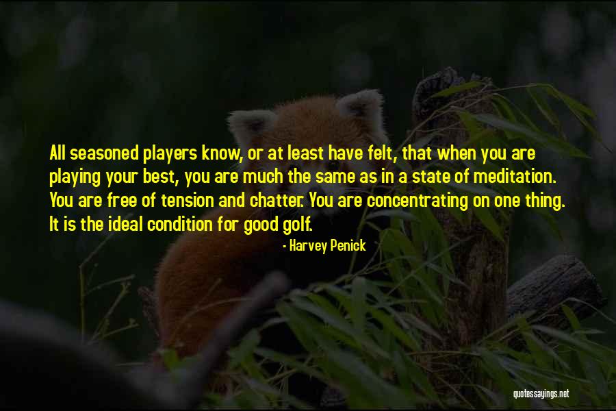 Best Tension Free Quotes By Harvey Penick