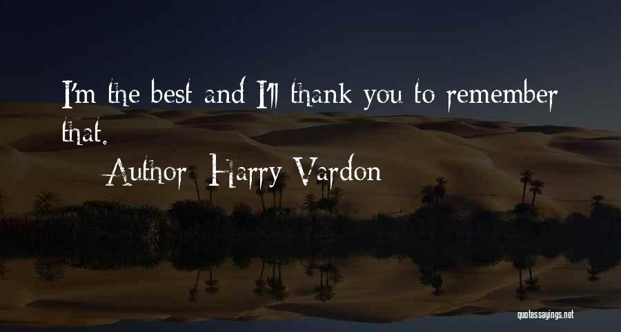 Best Thank You Quotes By Harry Vardon