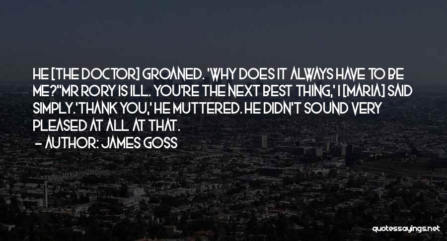 Best Thank You Quotes By James Goss