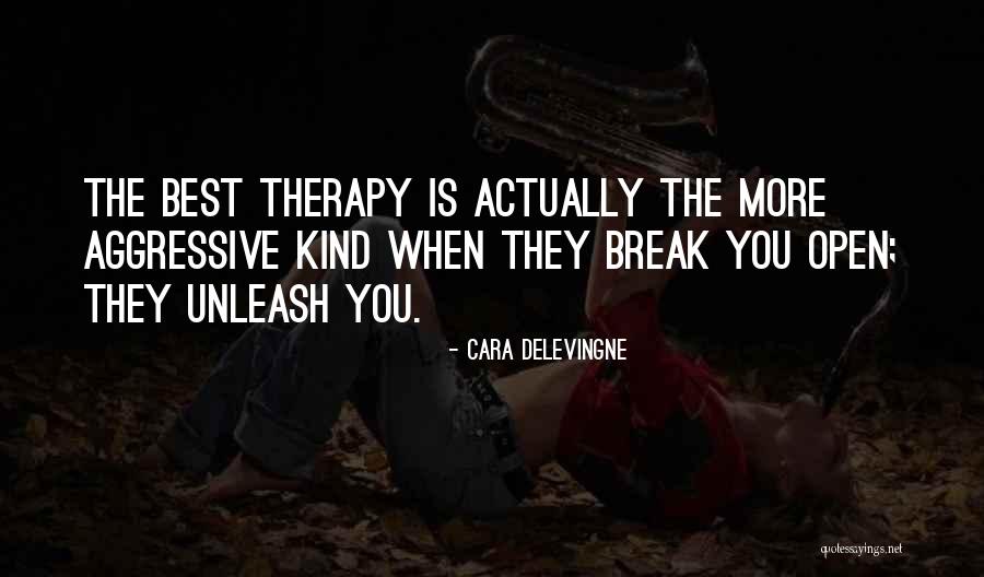 Best Therapy Quotes By Cara Delevingne