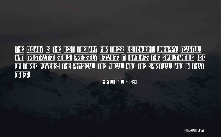 Best Therapy Quotes By Fulton J. Sheen