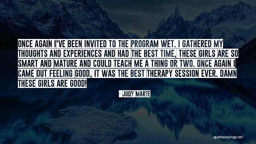 Best Therapy Quotes By Judy Marte