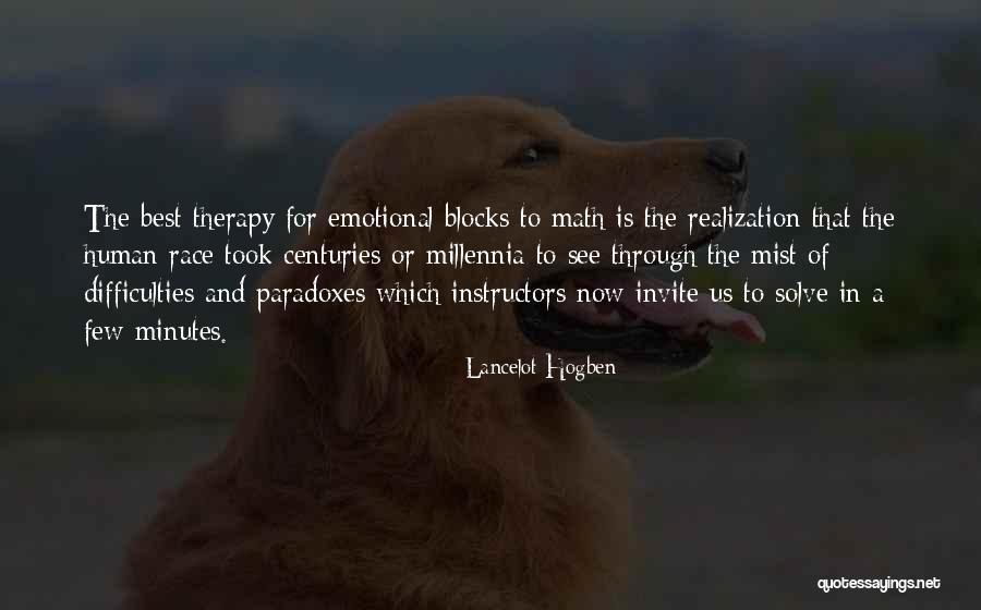 Best Therapy Quotes By Lancelot Hogben