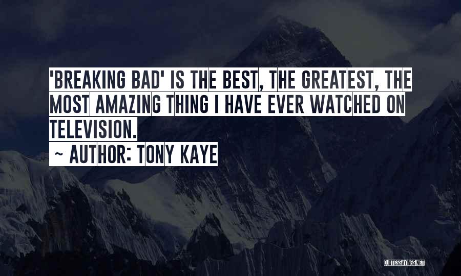 Best Thing Ever Quotes By Tony Kaye