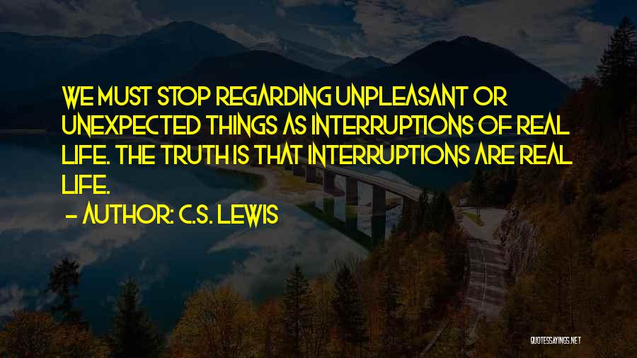 Best Things In Life Are Unexpected Quotes By C.S. Lewis