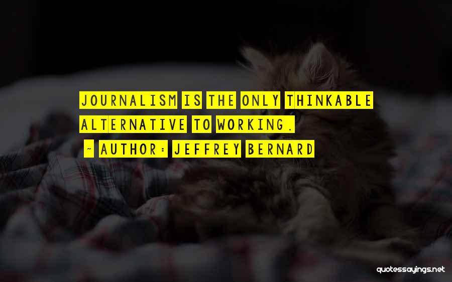 Best Thinkable Quotes By Jeffrey Bernard