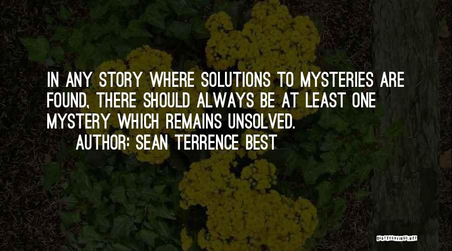 Best Thriller Quotes By Sean Terrence Best