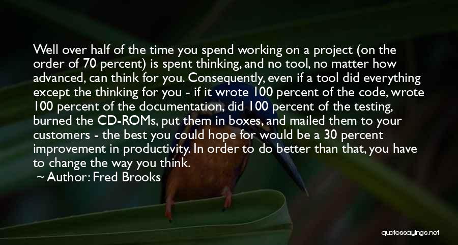 Best Time For Change Quotes By Fred Brooks