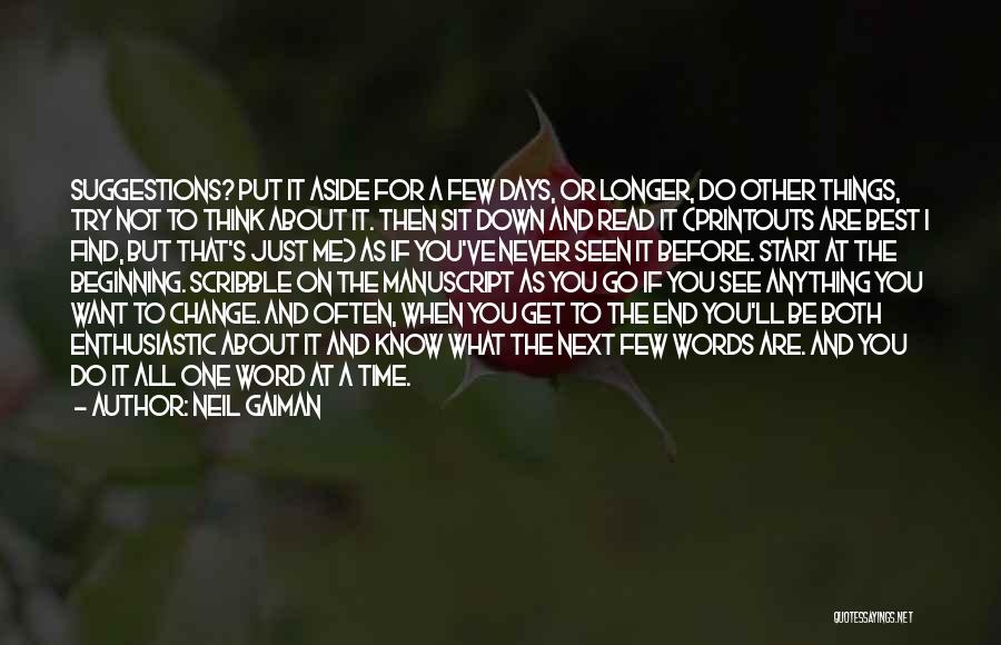 Best Time For Change Quotes By Neil Gaiman