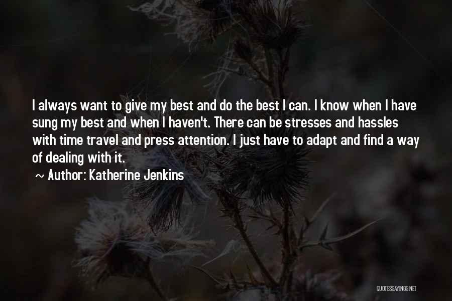 Best Time Travel Quotes By Katherine Jenkins