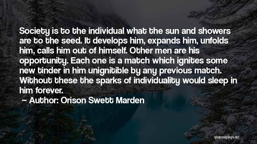 Best Tinder Quotes By Orison Swett Marden