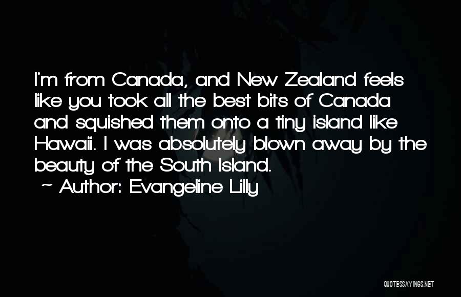 Best Tiny Quotes By Evangeline Lilly