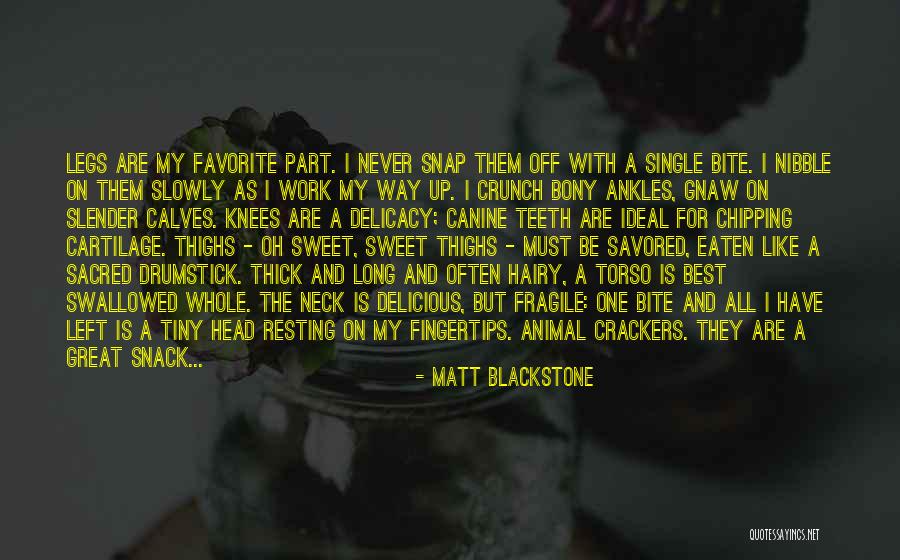 Best Tiny Quotes By Matt Blackstone