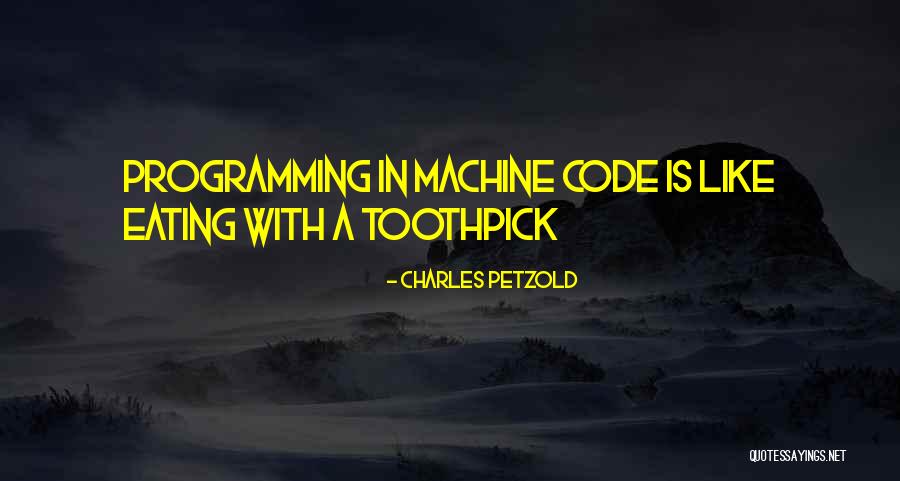 Best Toothpick Quotes By Charles Petzold