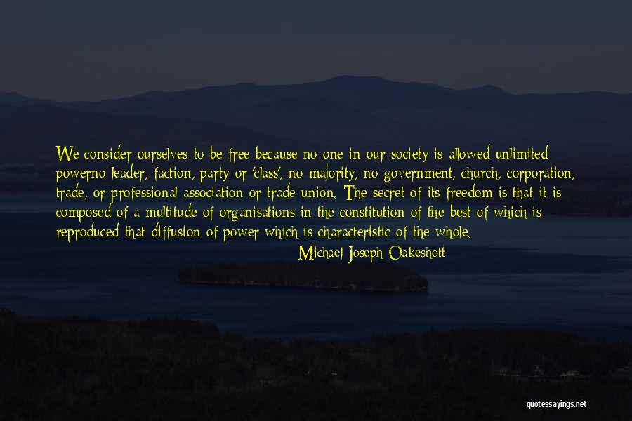 Best Trade Union Quotes By Michael Joseph Oakeshott