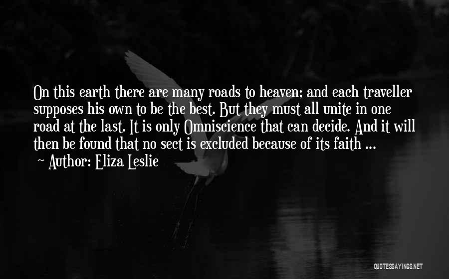 Best Traveller Quotes By Eliza Leslie