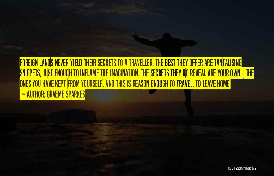 Best Traveller Quotes By Graeme Sparkes