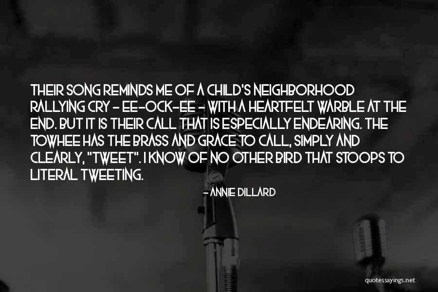 Best Tweeting Quotes By Annie Dillard