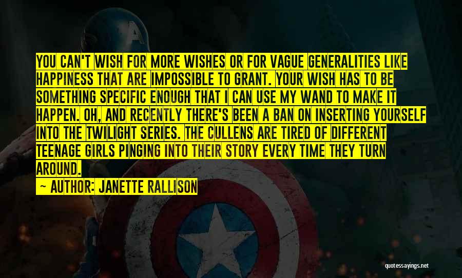 Best Twilight Series Quotes By Janette Rallison