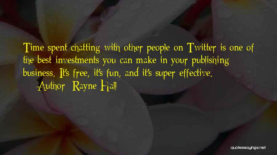 Best Twitter Quotes By Rayne Hall