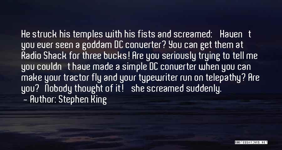 Best Typewriter Quotes By Stephen King