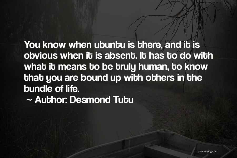 Best Ubuntu Quotes By Desmond Tutu
