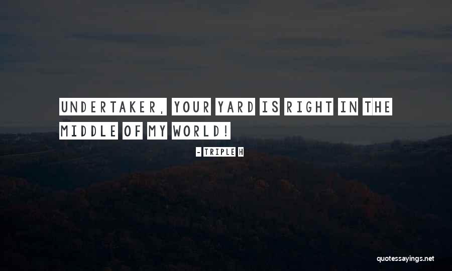 Best Undertaker Quotes By Triple H Best Undertaker Quotes By Triple H