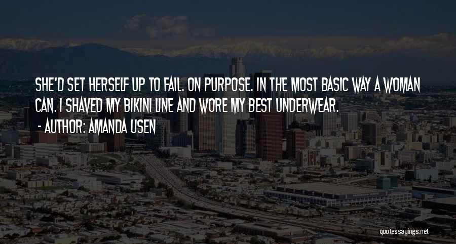 Best Underwear Quotes By Amanda Usen