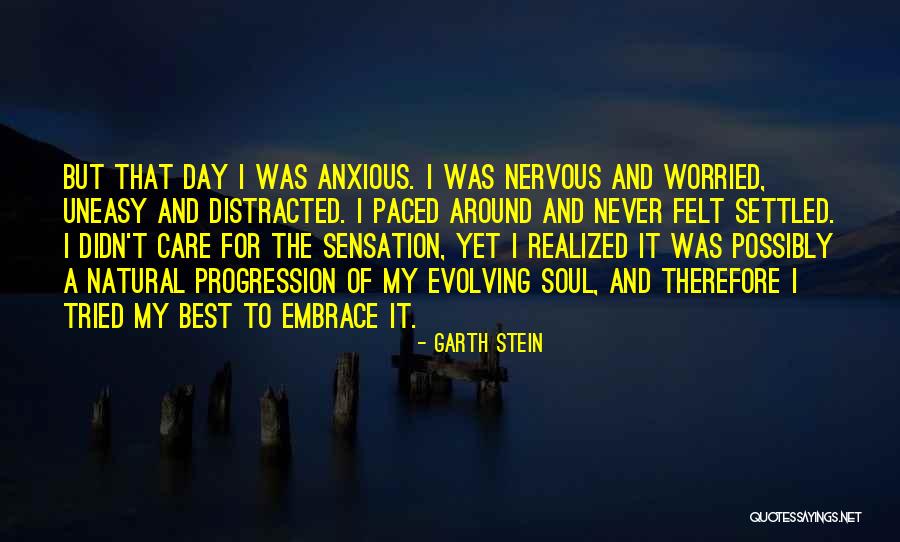 Best Uneasy Quotes By Garth Stein Best Uneasy Quotes By Garth Stein