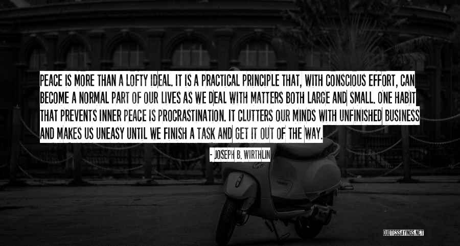 Best Uneasy Quotes By Joseph B. Wirthlin Best Uneasy Quotes By Joseph B. Wirthlin