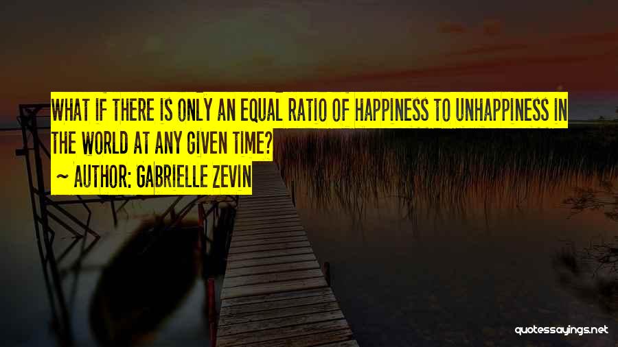 Best Unhappiness Quotes By Gabrielle Zevin