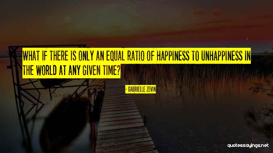 Best Unhappiness Quotes By Gabrielle Zevin