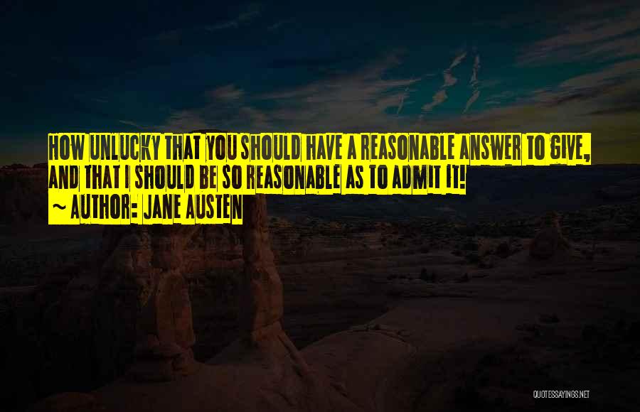 Best Unlucky Quotes By Jane Austen