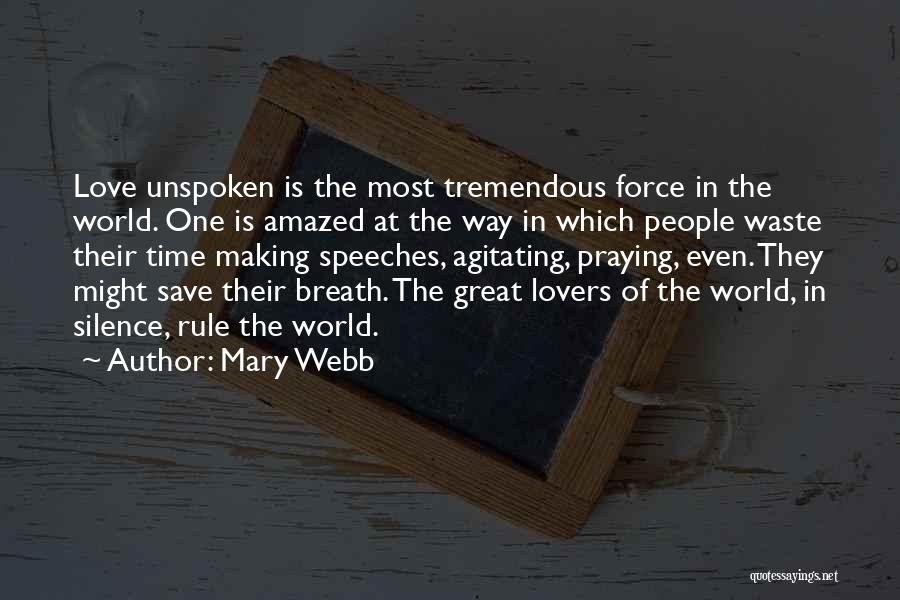 Best Unspoken Love Quotes By Mary Webb