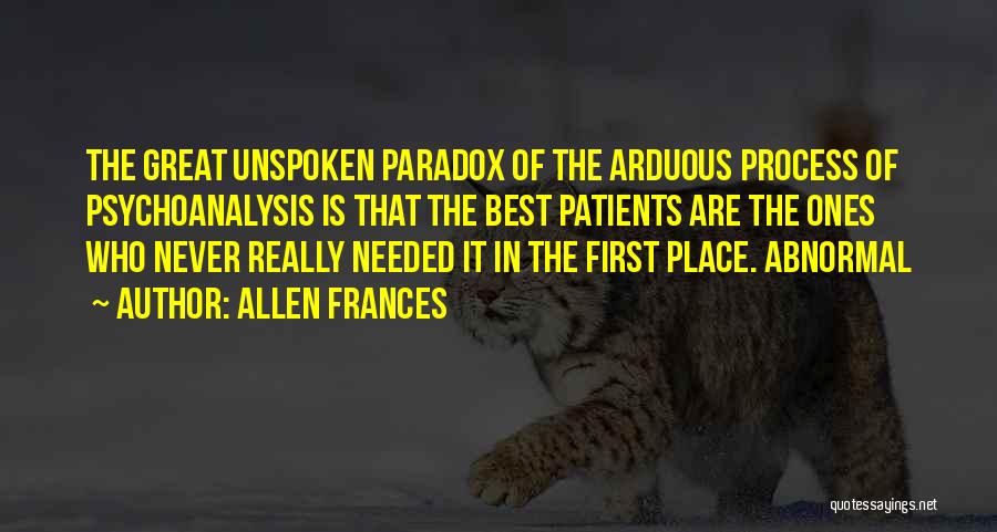 Best Unspoken Quotes By Allen Frances