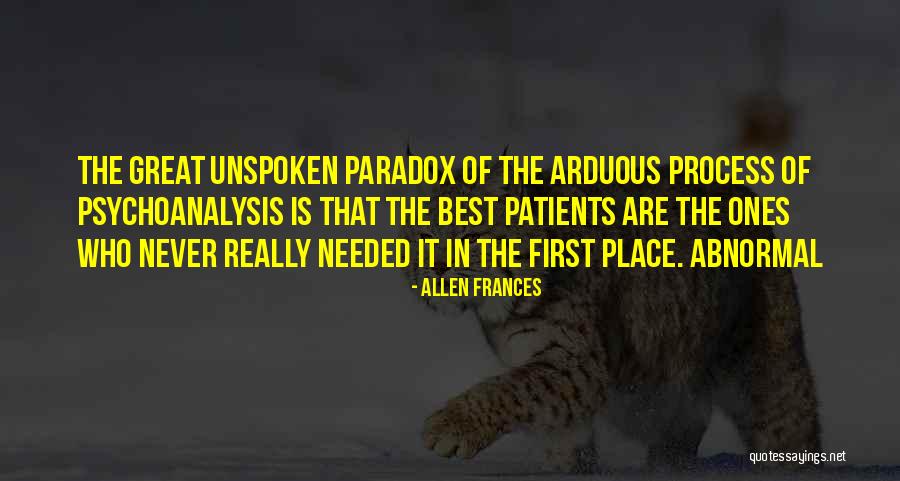 Best Unspoken Quotes By Allen Frances