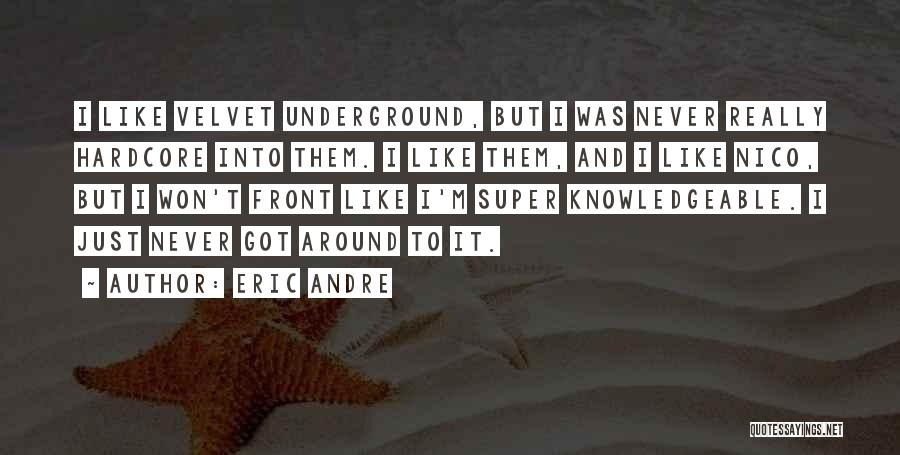 Best Velvet Underground Quotes By Eric Andre