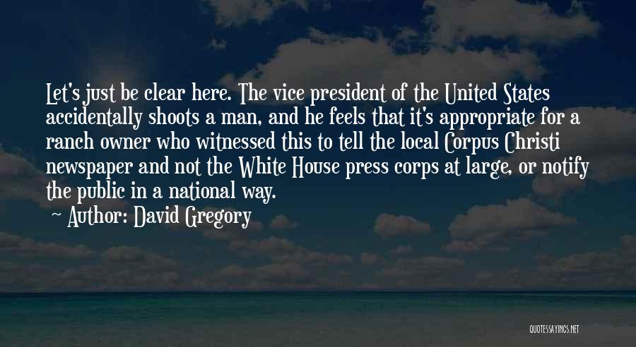 Best Vice President Quotes By David Gregory