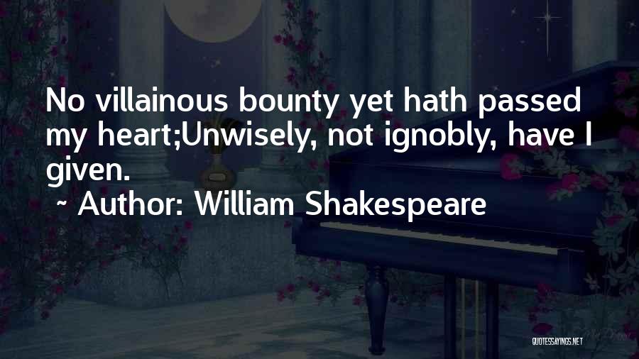 Best Villainous Quotes By William Shakespeare